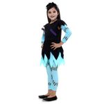 Fantasia Frankenstein Feminina Vestido Infantil com Meias e Tiara - Halloween GG