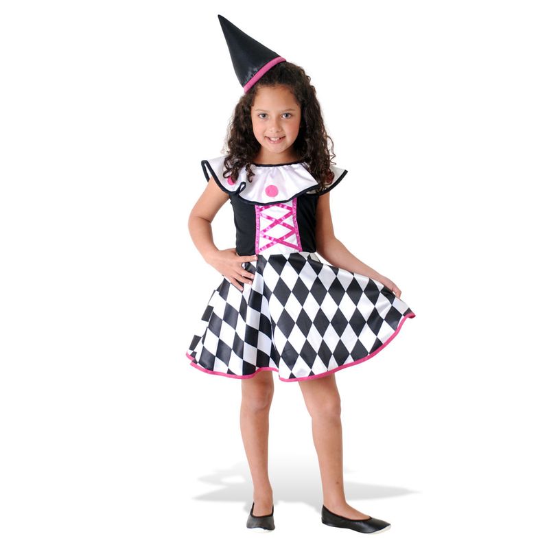 Fantasia Colombina Infantil - Carnaval  P