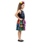Fantasia Caveira Mexicana Standard Infantil - Halloween G