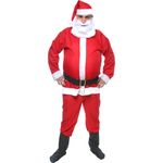 Fantasia Papai Noel Adulto com Barba - Natal GG