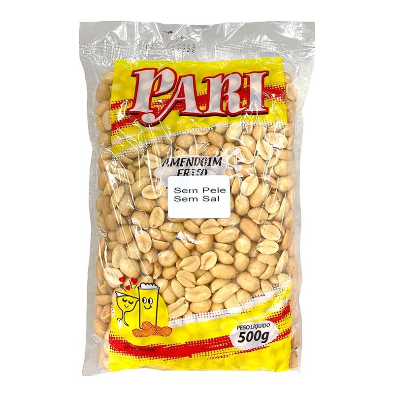 Amendoim Frito Sem Pele Sem Sal Pari 500g - Samkopal