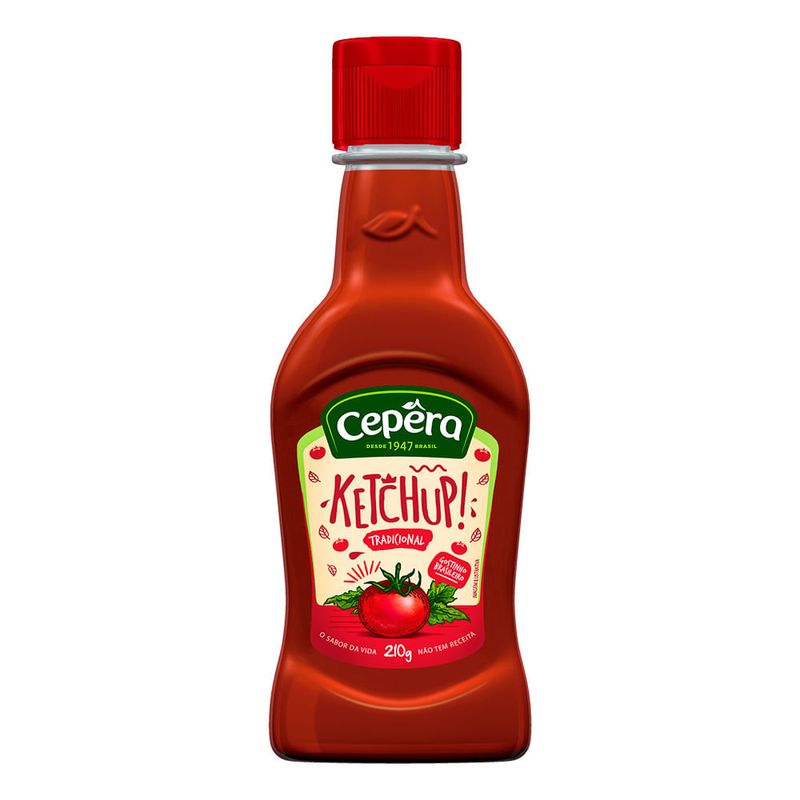 Ketchup Tradicional 210g - Cepera