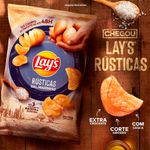 Batata Frita Rústica Sal Marinho Lays 68g - Elma Chips