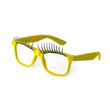 Carnaval Óculos com Cílios Amarelo - Cromus
