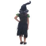 Fantasia Bruxinha Abóbora Infantil com Chapéu - Halloween M
