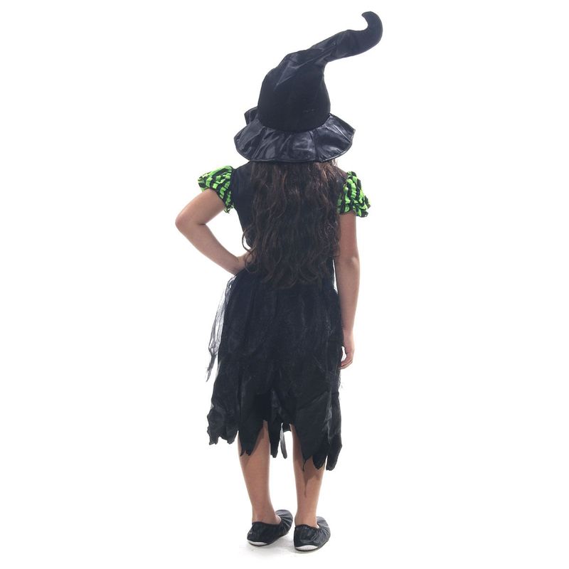 Fantasia Bruxinha Abóbora Infantil com Chapéu - Halloween M