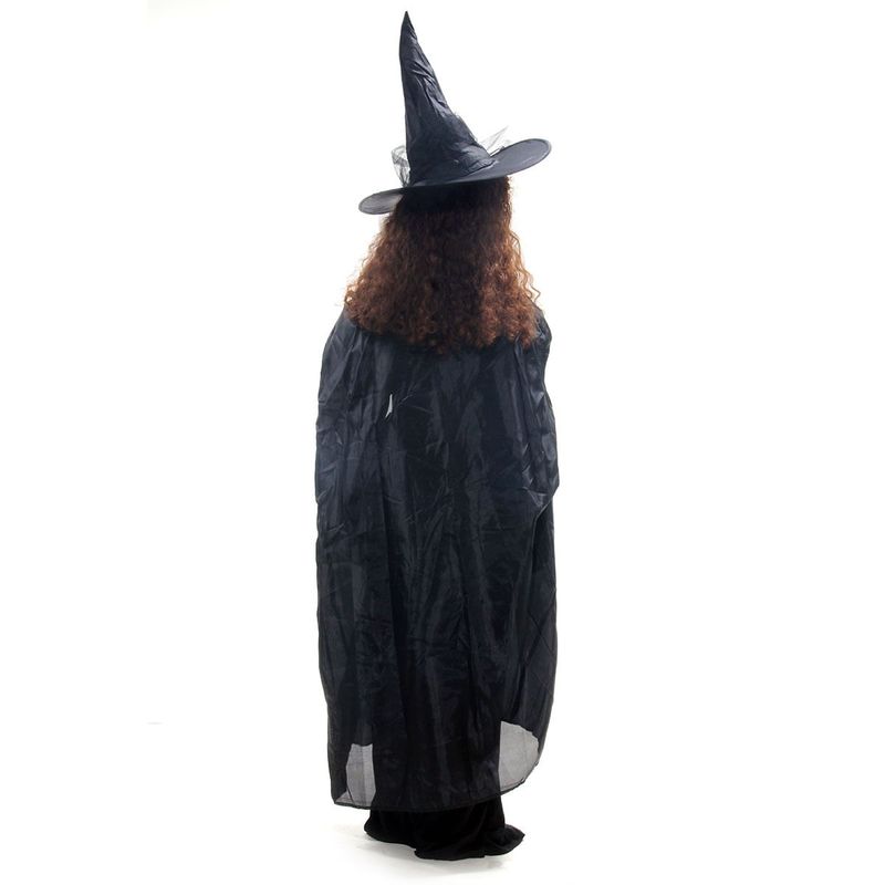 Fantasia Bruxa Clássica Infantil com Capa e Chapéu - Halloween G