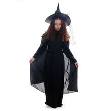 Fantasia Bruxa Clássica Infantil com Capa e Chapéu - Halloween
 G
