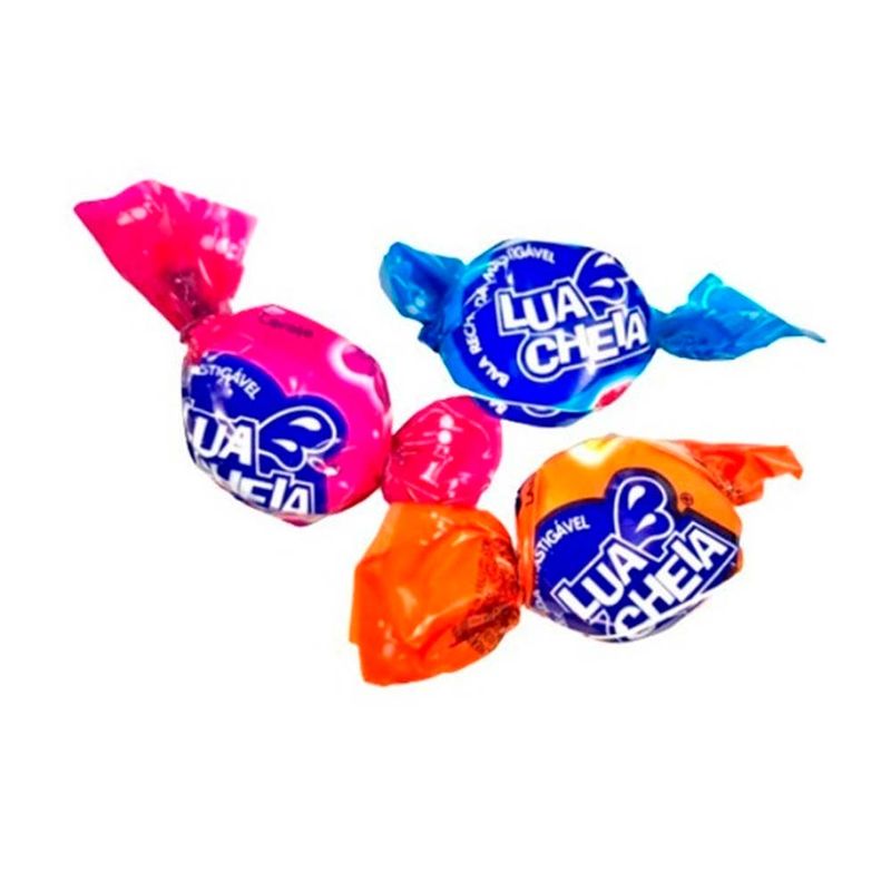 Bala Mastigável Recheada Lua Cheia Frutas 400g - Dori