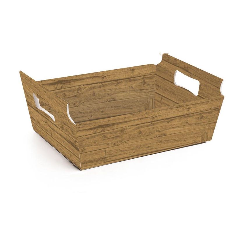 Cesta de Cartão Patina Natural P 18X13X7,5