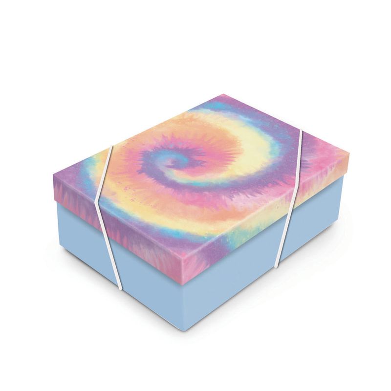 Caixa Retangular com Tampa Tie Dye G 46X33X14