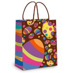 Sacola Papel Páscoa Fun Marrom Mini 10,5X9,5X4 - 10 Un