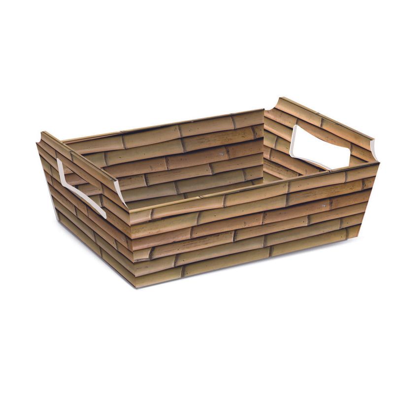 Cesta de Cartão Bambu M 22X15X9