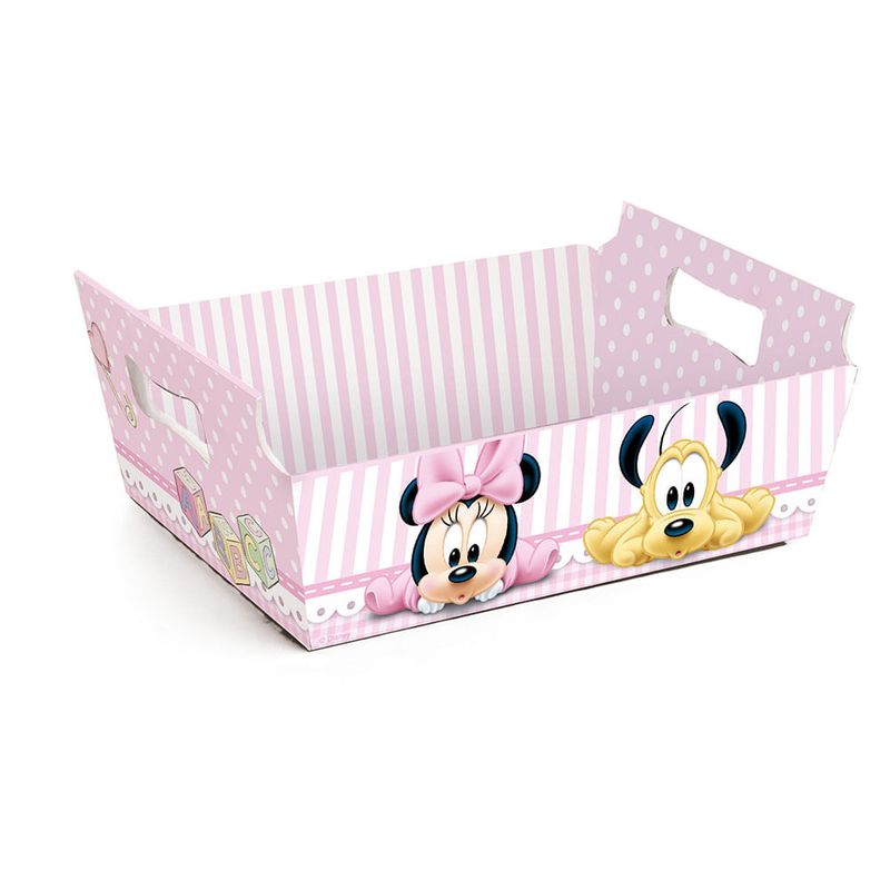 Cesta de Cartão Minnie Baby Mini 10X7X4 - 10 Un