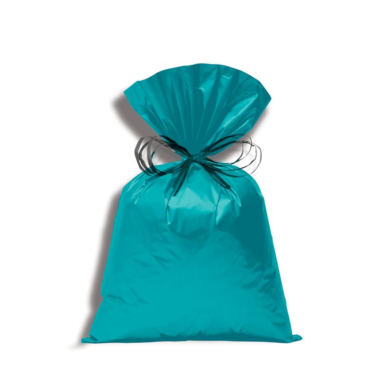 Saco Perolado 10X14 Turquesa - 50 Un