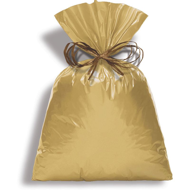 Saco Perolado 10X14 Ouro Velho - 50 Un