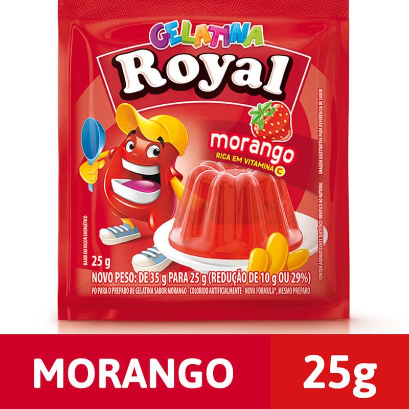 Gelatina Morango 25g - Royal