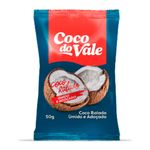 Coco Ralado Úmido e Adoçado 50g - Coco do Vale