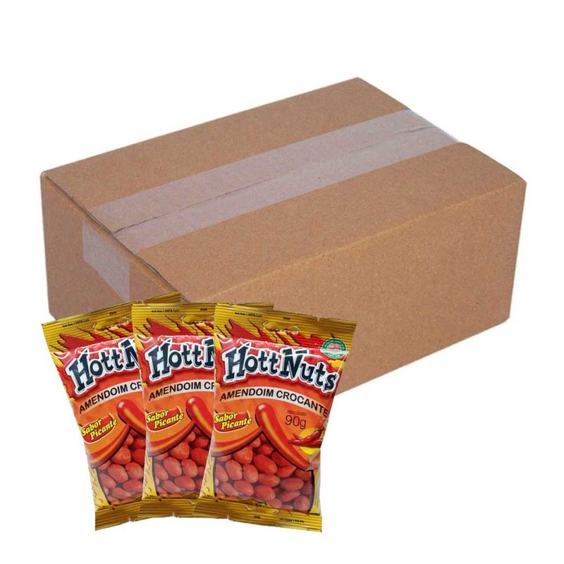 Amendoim Crocante Sabor Picante  90g c/24 - Hitt Nuts