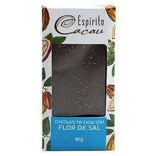 Tablete de Chocolate 70% Cacau Flor de Sal 80g - Espírito Cacau