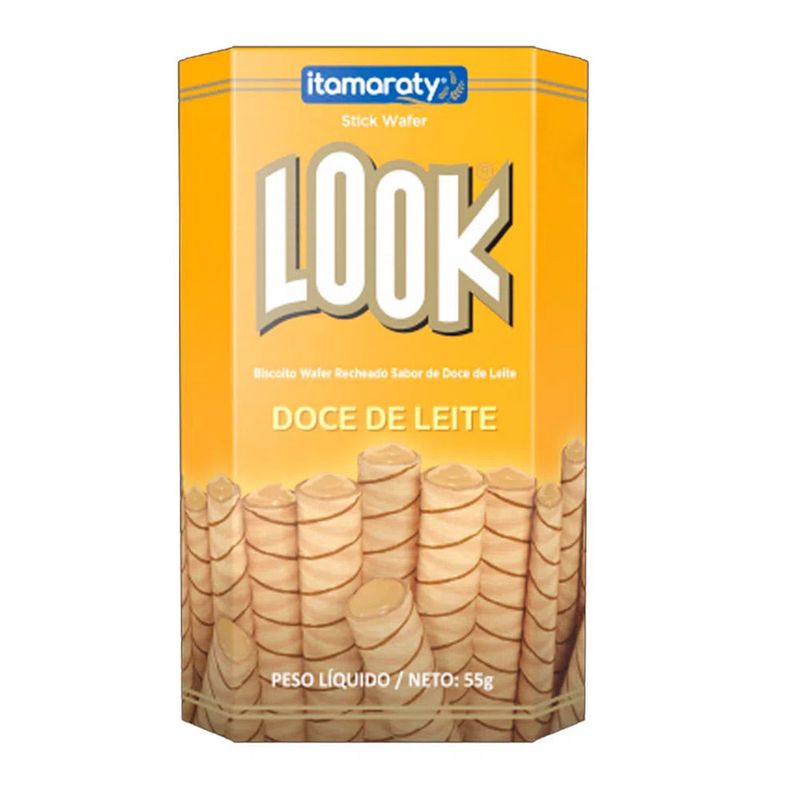 Tubinho de Wafer Look Doce de Leite 55g - Itamaraty