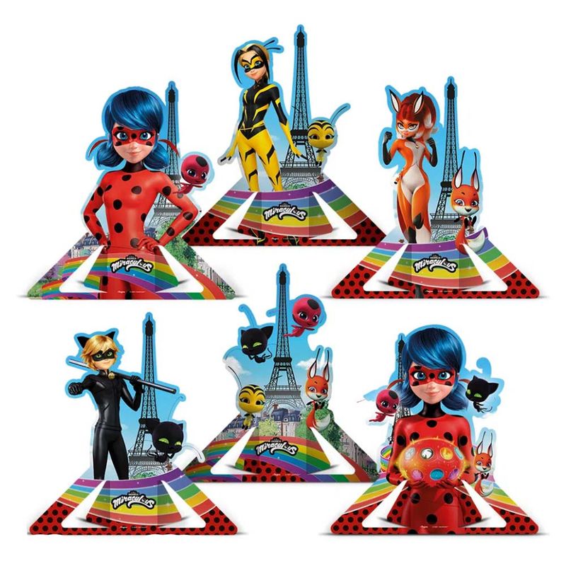 Ladybug Core Decoração de Mesa c/6 - Regina