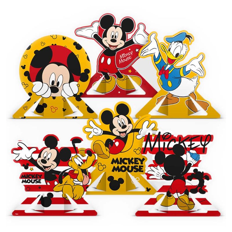 Mickey Mouse Decoração de Mesa c/6 - Regina