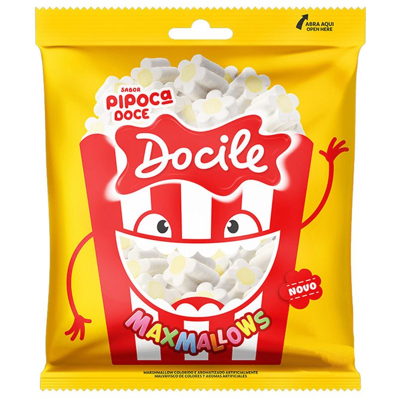 Marshmallow Pipoca Doce 220g - Docile