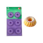 Forma de Silicone tipo Suíça (com furo) - 6 cavidades mesmo Padrão - 1 unidade - Prime Chef