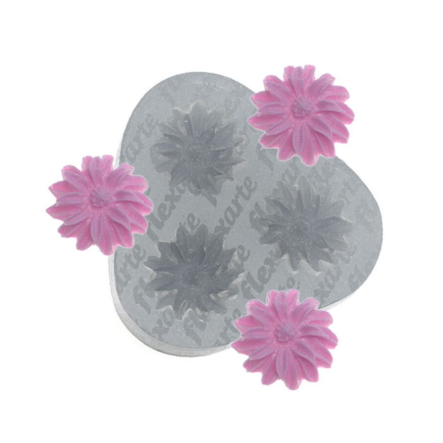 Molde Silicone - Trio de Flor - Ref 699 - 1 UN - FlexArte- Rizzo