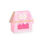 Caixa Box House Rosa - Reino Menina - Cromus Festa - 10 unidades