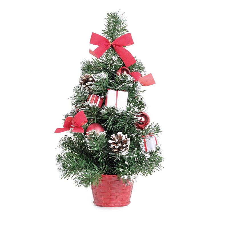 Mini Árvore De Natal Decorada 40cm - Bom Preço Magazine