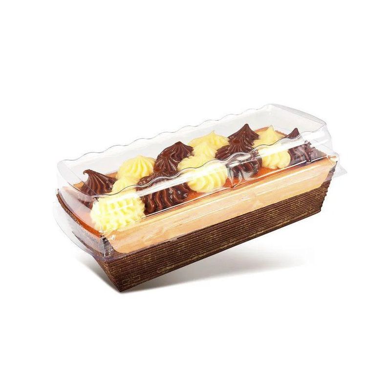 Forma Bolo Inglês Forneável Com Abas e Tampa Decorado 650g - 5 Unidades - Ecopack