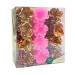 Forminha Flor - Tons Metal - Rose Gold & Rosa - 50 UN - MaxiFormas