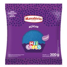 Açúcar Cristal Azul Mil Cores 300g - Mavalério