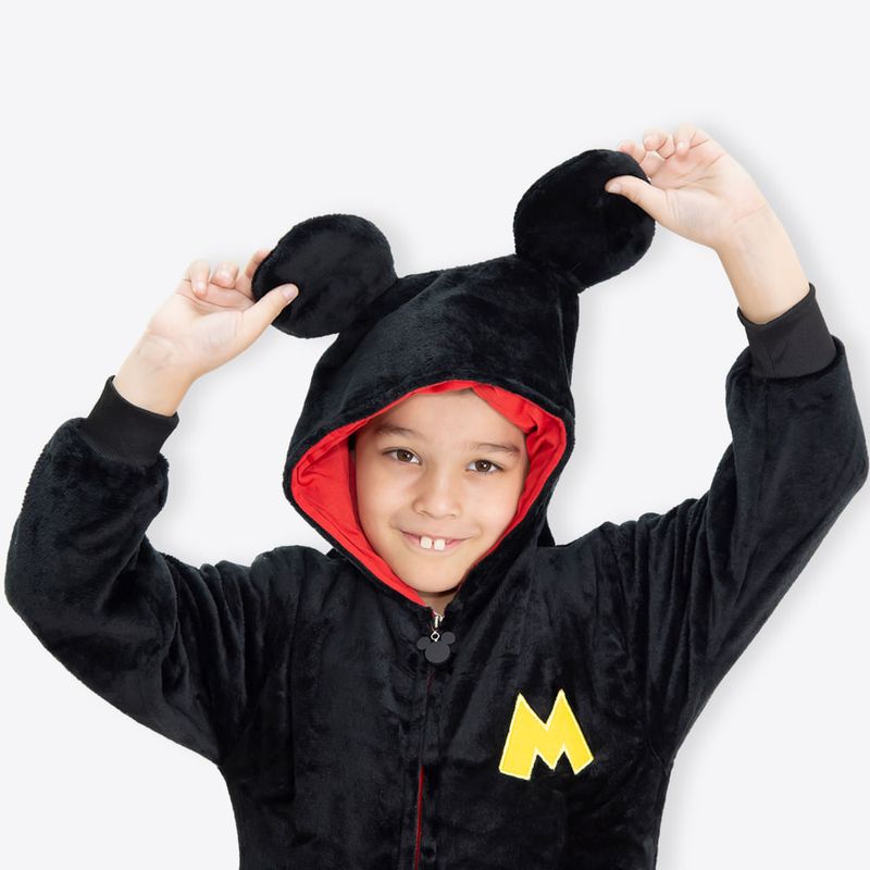 Macacão Kigurumi Infantil de 7 a 8 Anos Mickey – Disney