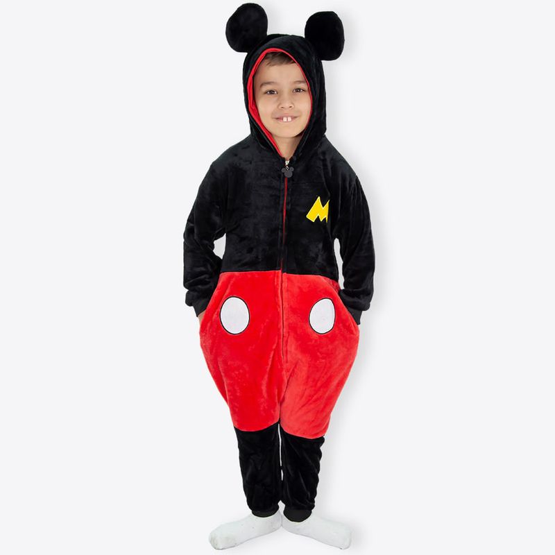 Macacão Kigurumi Infantil de 7 a 8 Anos Mickey – Disney