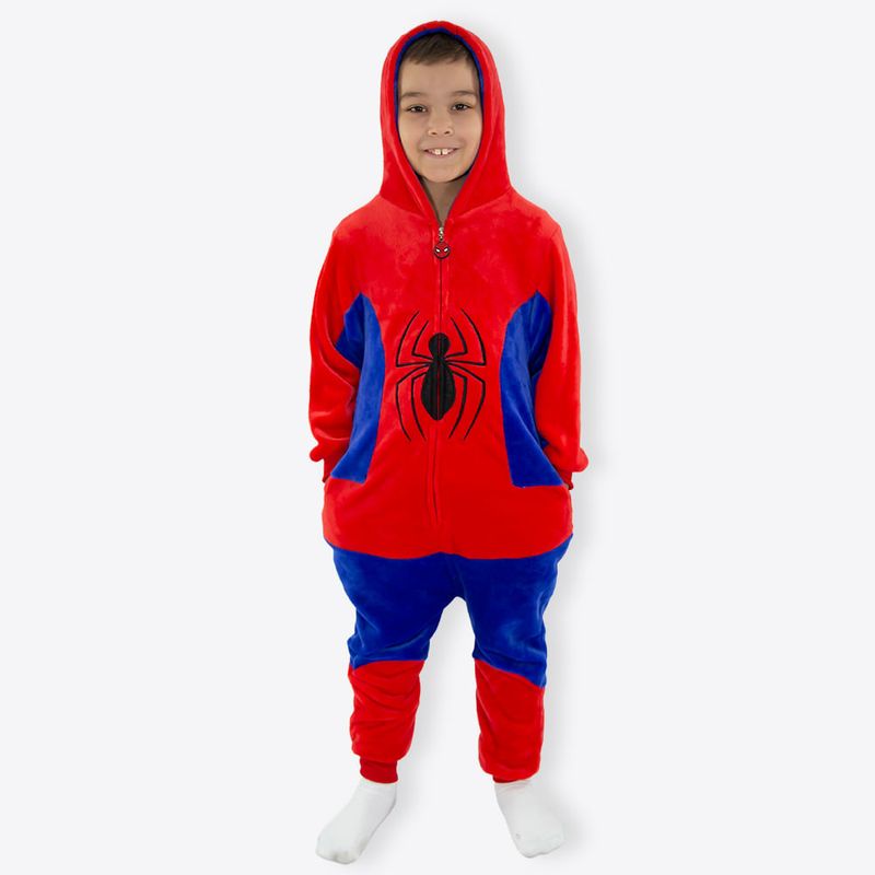 Macacão Kigurumi Infantil de 3 a 4 Anos Homem-Aranha – Marvel