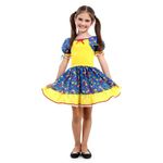 Fantasia Caipira Amarelo/Azul Infantil 
 P