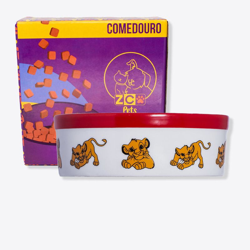 Comedouro ZC Pets Tamanho G Simba Disney