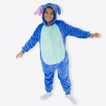 Macacão Kigurumi Infantil de 7 a 8 Anos Stitch – Disney