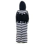 Fantasia Palhaço Preto e Branco Túnica Infantil com Máscara - Halloween P