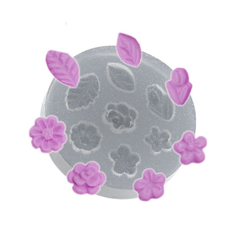 FLEXARTE Small Eva Flowers Silicone Mold