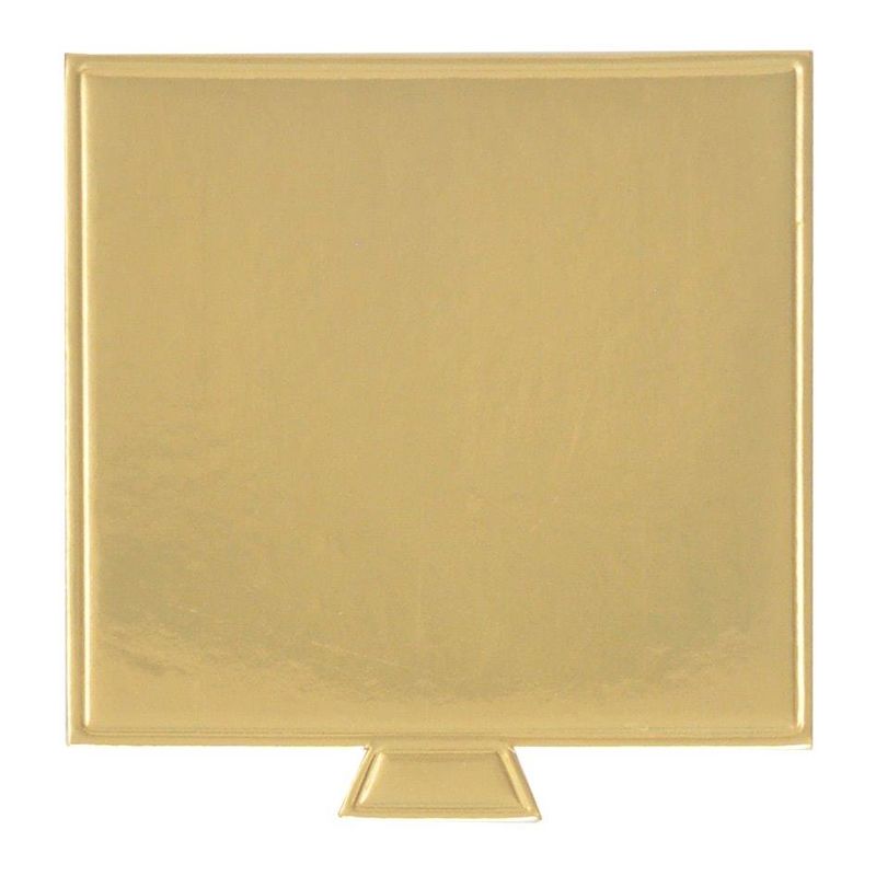 Base Laminada Quadrada Ouro Fosco 10x10 - 20 Un