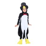 Fantasia Pinguim Infantil com Capuz e Cartola