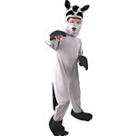 Fantasia Lobo Cinza Infantil com Capuz e Rabo
 P