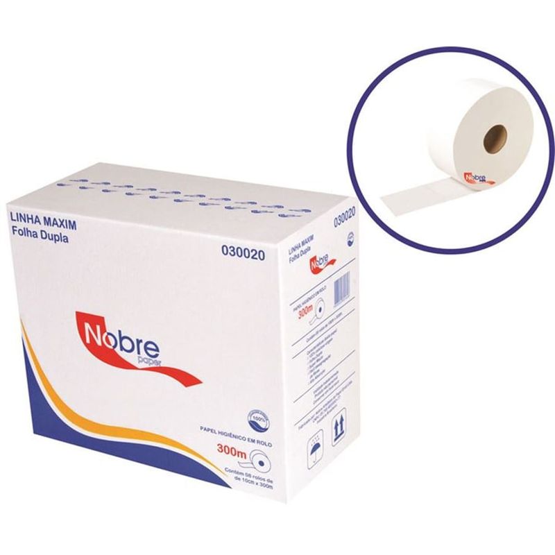 PAPEL HIG ROLAO 100% CELUL EXTRA NOBRE 8X300M