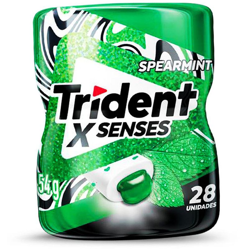 Goma de Mascar Trident XSenses Spearmint c/28 - Adams
