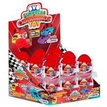 Caixa Ovo Surpresa Carrinhos Toy c/18 - Fampar