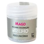 Pó Decoração Brilho Prata Unicórnio 5g - Mago